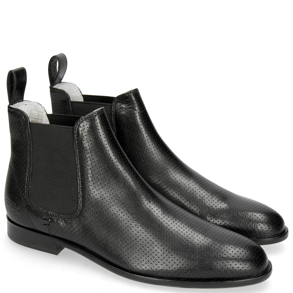 Stiefeletten Susan 10 Salerno Perfo Black Elastic Black Flex
