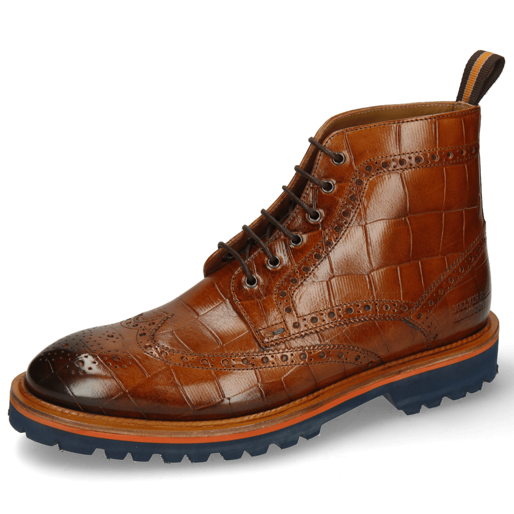 Stiefeletten Matthew 7 Turtle Cognac Loop Orange Brown