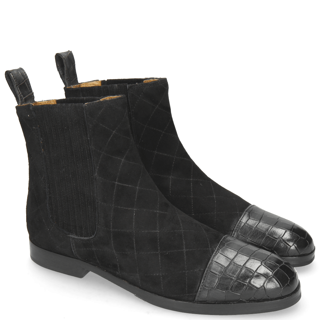 Stiefeletten Susan 46 Crock Black Oily Suede