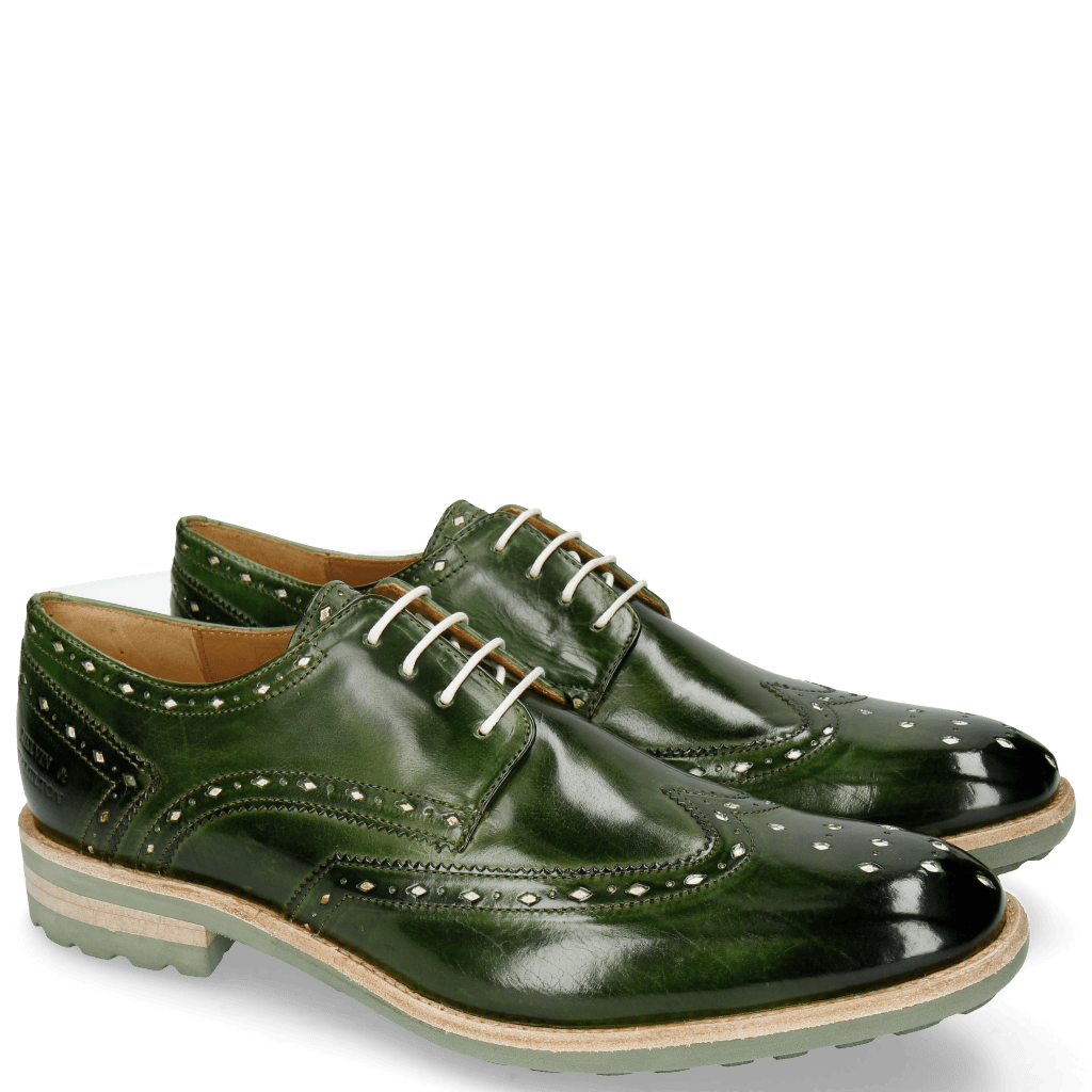 Derby Schuhe Eddy 5 Ultra Green White Punch