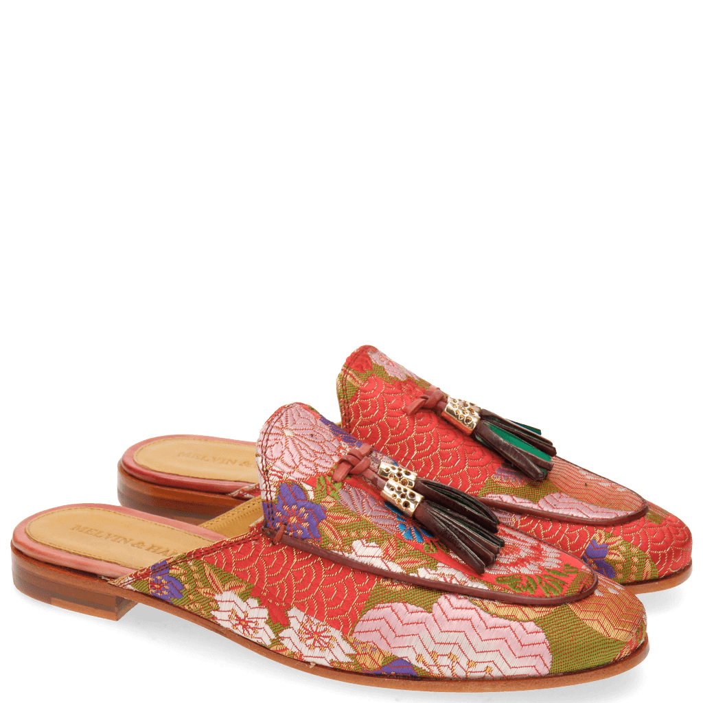 Pantoletten Scarlett 2 Textile Glory Cherry