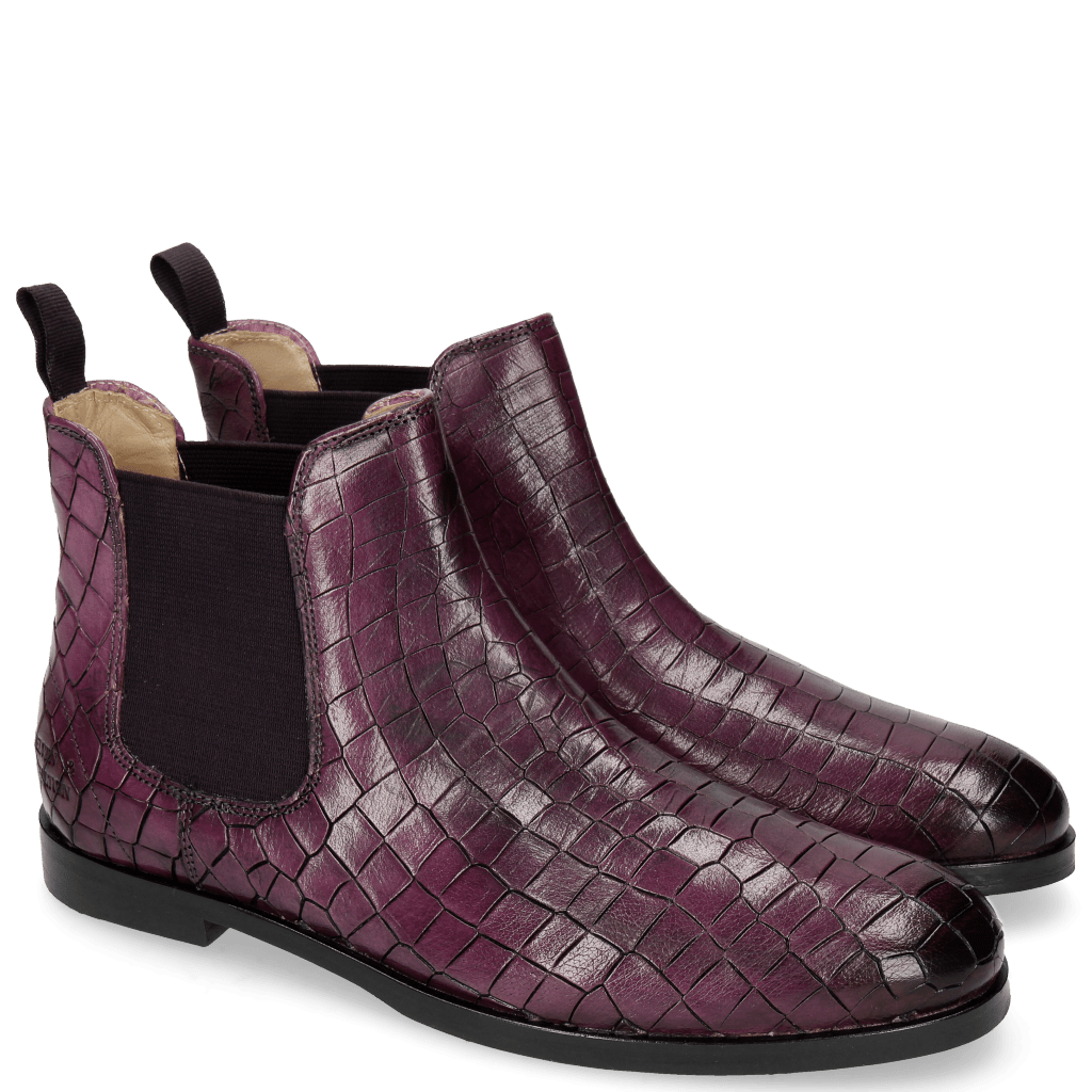 Stiefeletten Susan 10 Crock Eggplant Elastic Purple