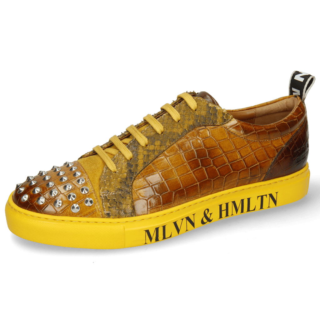 Sneakers Harvey 12 Crock Sun Suede Pattini Snake Indy Yellow