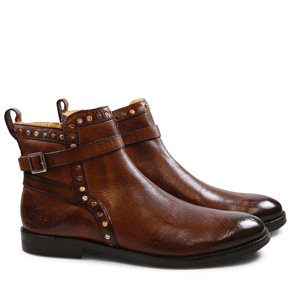 Stiefeletten Amelie 36 Wood Rivets Strap Wood HRS