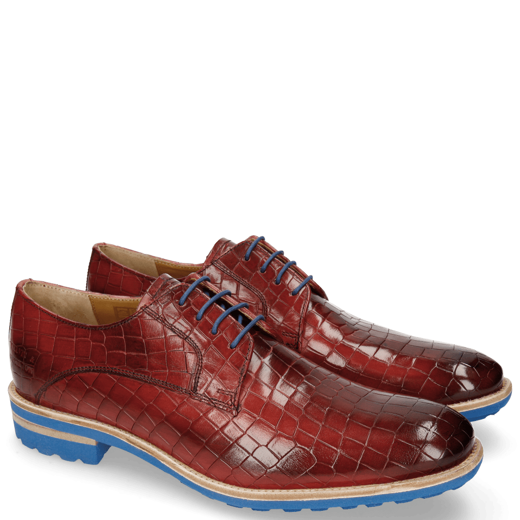 Derby Schuhe Eddy 8 Crock Ruby