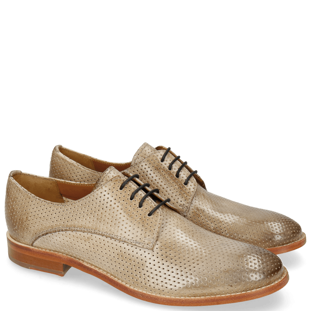 Derby Schuhe Amelie 14 Vegas Perfo Powder
