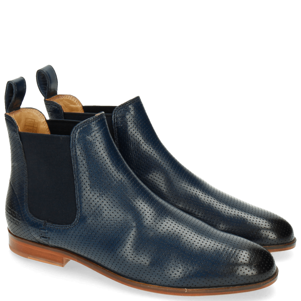 Stiefeletten Susan 10 Salerno Perfo Navy Elastic Navy LS