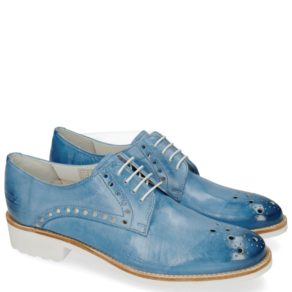Derby Schuhe Amelie 7 Vegas Bluette