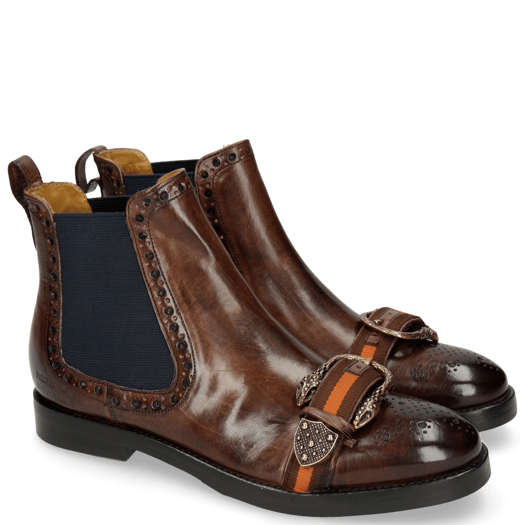 Stiefeletten Amelie 62 Mogano Buckle Snake