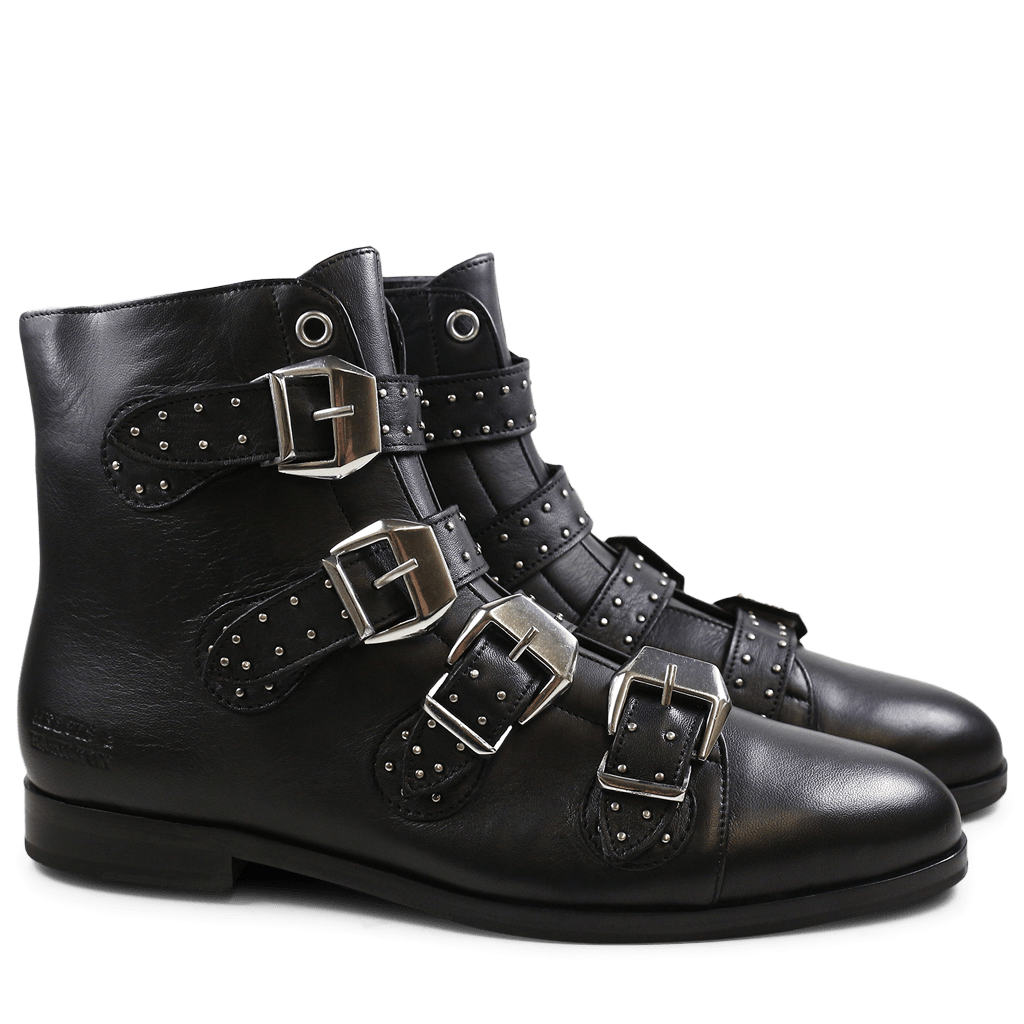 Stiefeletten Susan 44 Nappa Black Rivets HRS Black