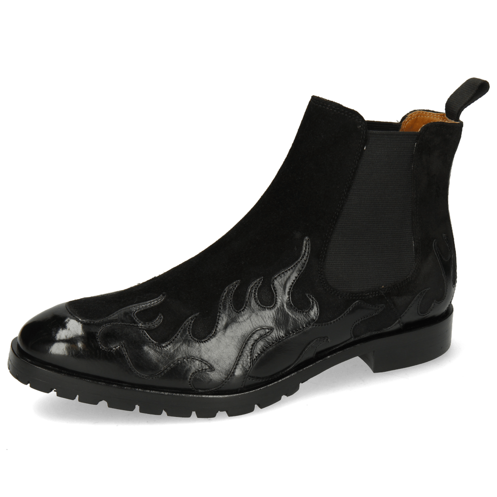 Stiefeletten Tom 29 Flame Black Suede Pattini Black