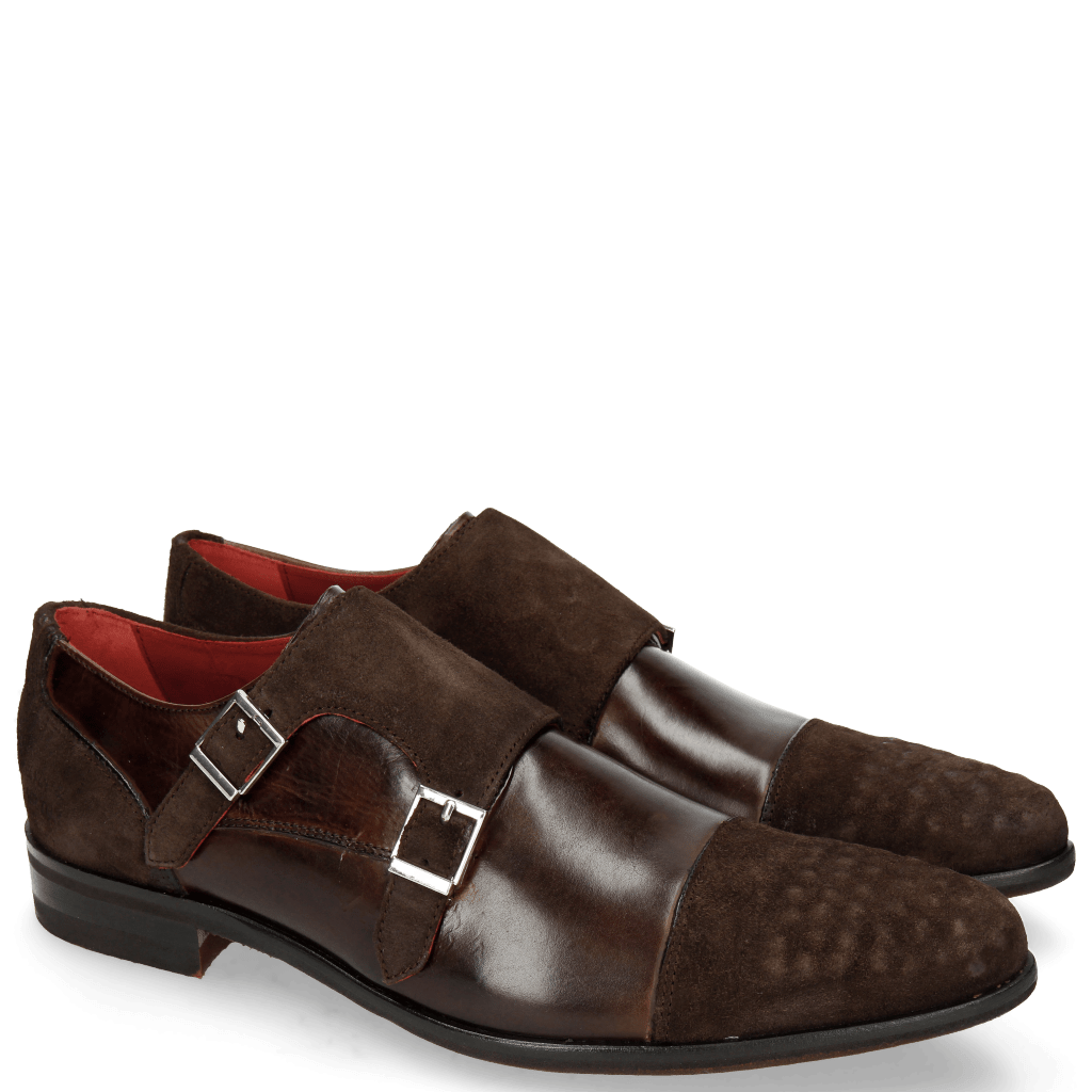 Monk Schuhe Toni 17 Lima Espresso Dark Brown