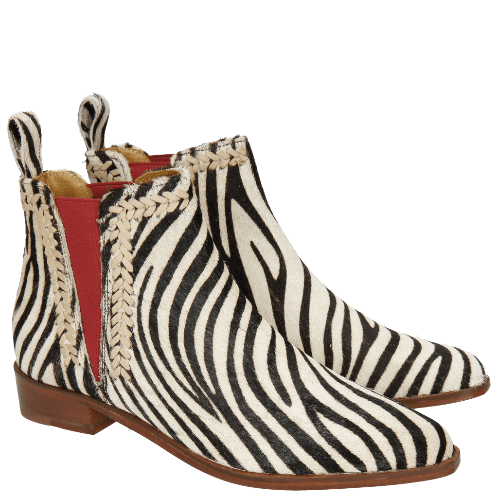Stiefeletten Marlin 10 Hairon Zebra Vacchetta