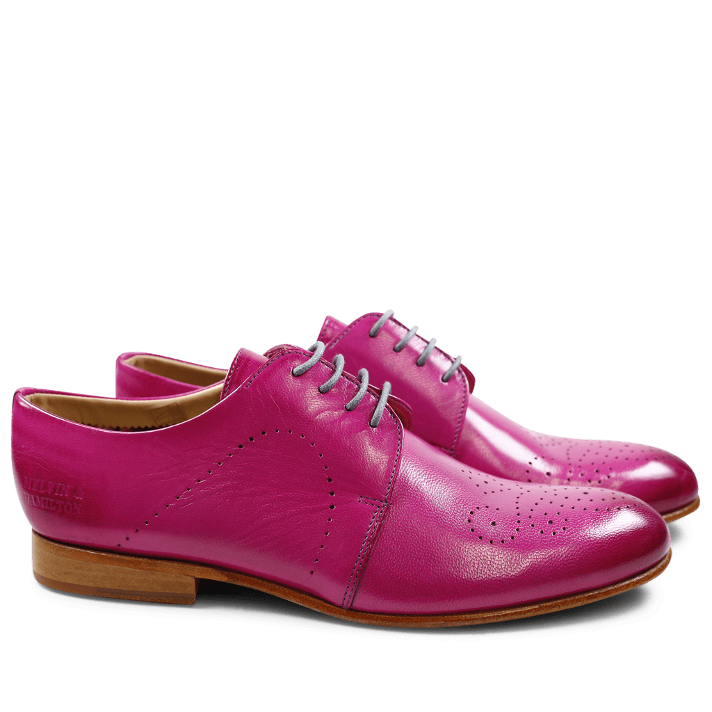 Derby Schuhe Sally 1 Salerno Magenta LS Natural