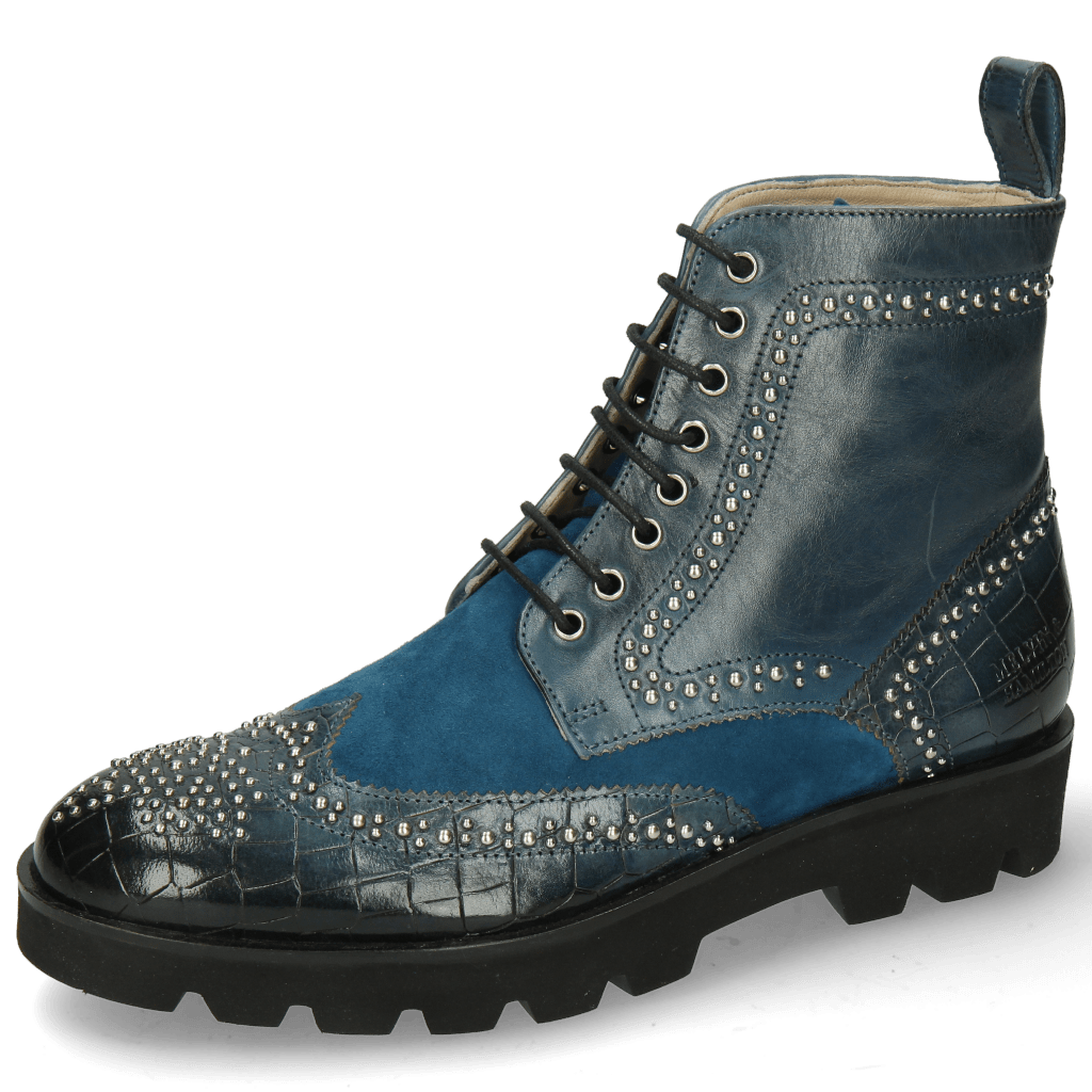 Stiefeletten Sally 120 Crock Ice Lake Sheep Suede Turquoise