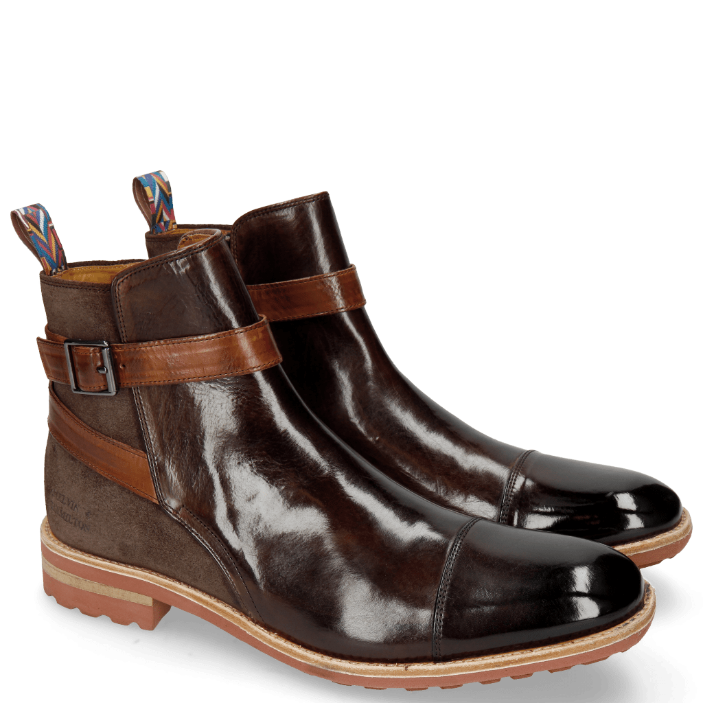 Stiefeletten Eddy 9 Mogano Suede Pattini Brown