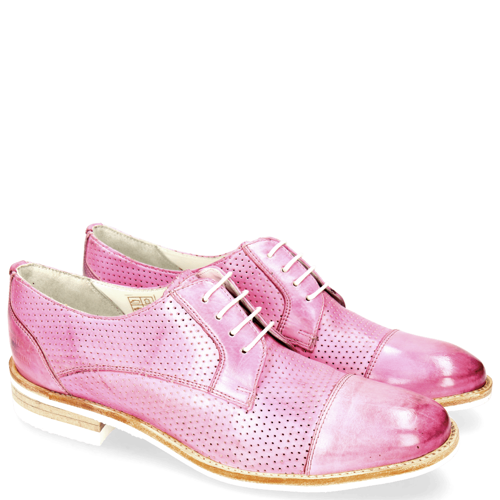 Derby Schuhe Amelie 2 Lilac Perfo Modica