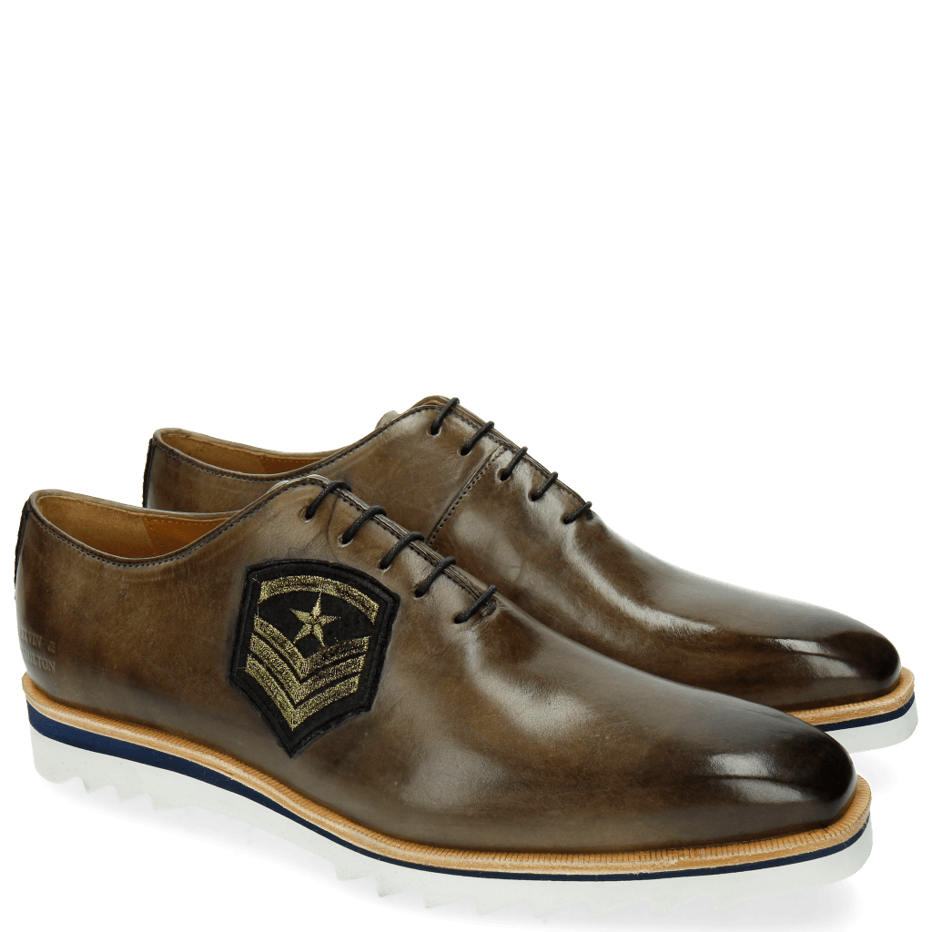 Oxford Schuhe Jeff 26 Smoke Patch Rank Star