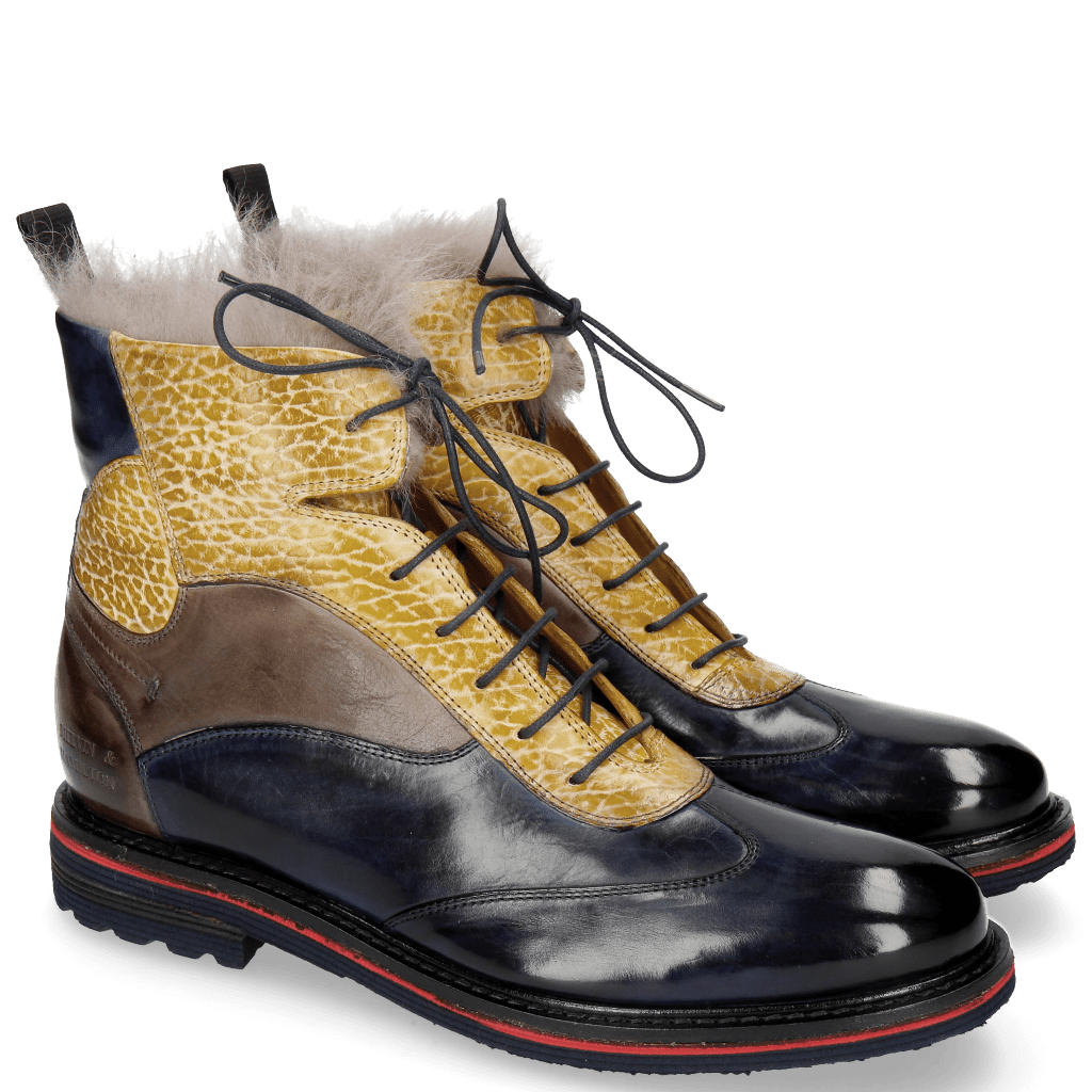 Stiefeletten Amelie 68 Navy Brazil Stone Ocra