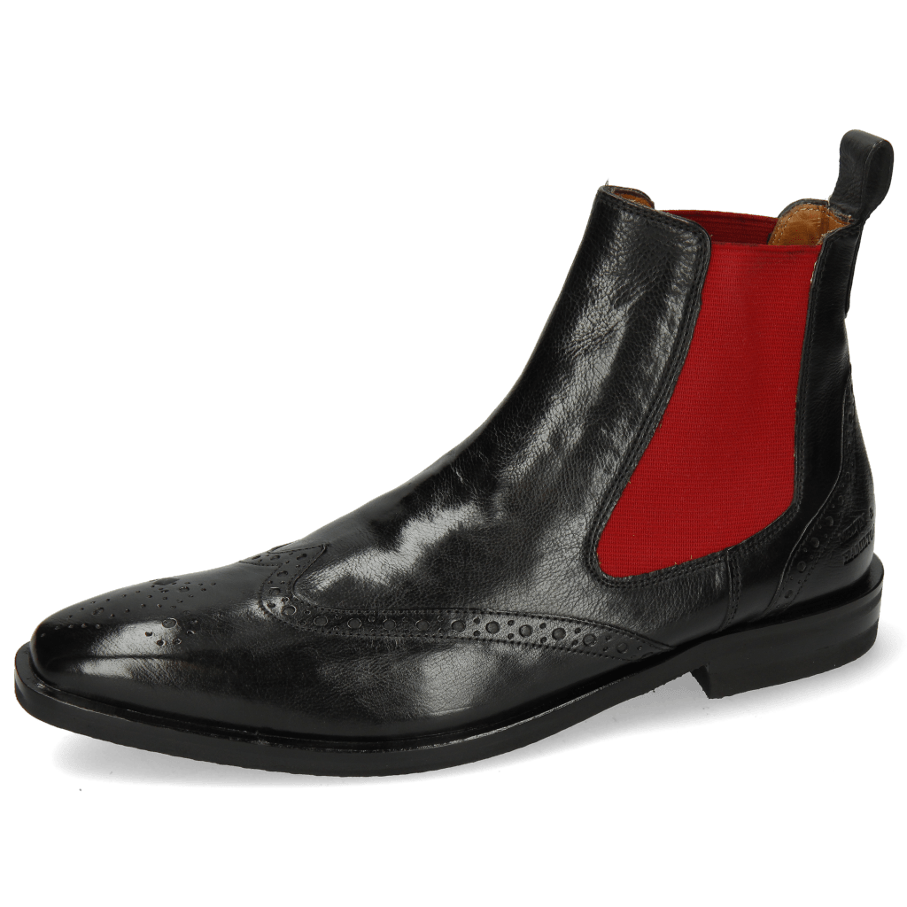 Botki Alex 9 Remo Black Elastic Red