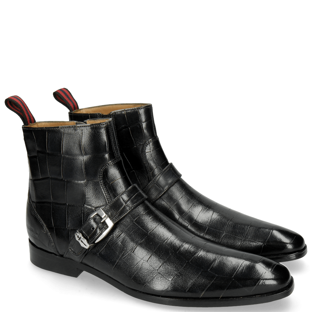 Botki Elvis 54 Turtle Petrol Sword Buckle