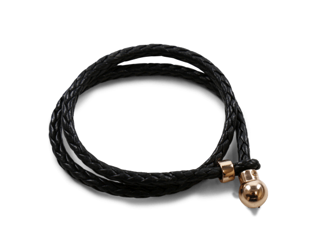 Bracelets Caro 2 Woven Black Melvin Hamilton