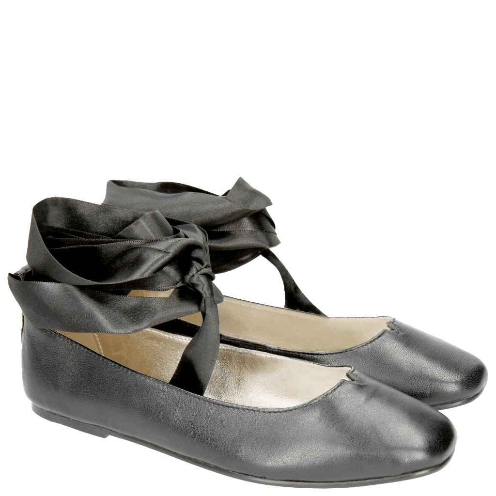 Black ballet flats with ribbon clearance