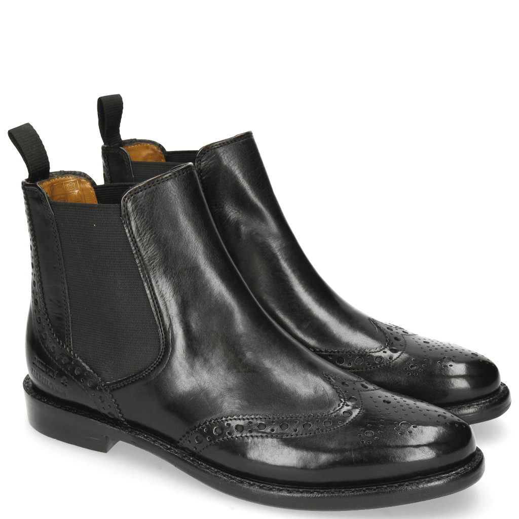 Selina 6 Black Elastic Black Melvin Hamilton