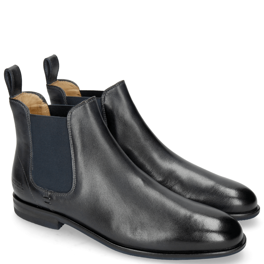 Ankle boots Susan 10 Rio Navy Elastic Navy Lining Rich Tan