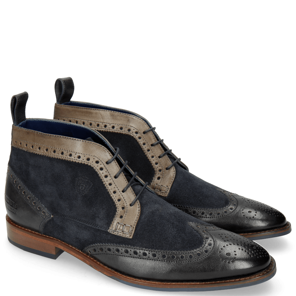 Ankle boots Victor 7 Rio London Fog Stone Suede Mr Touch Navy