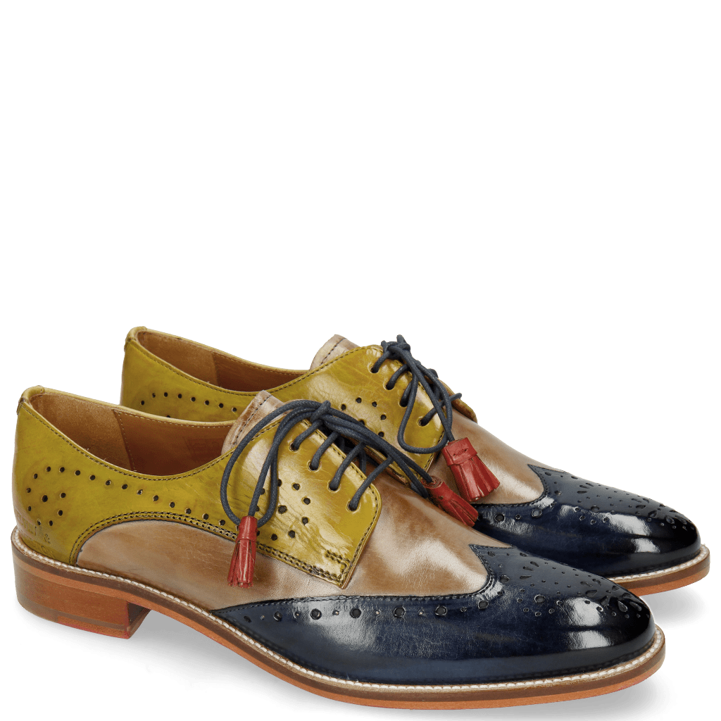 Derby shoes Betty 3 Marine Powder Sol