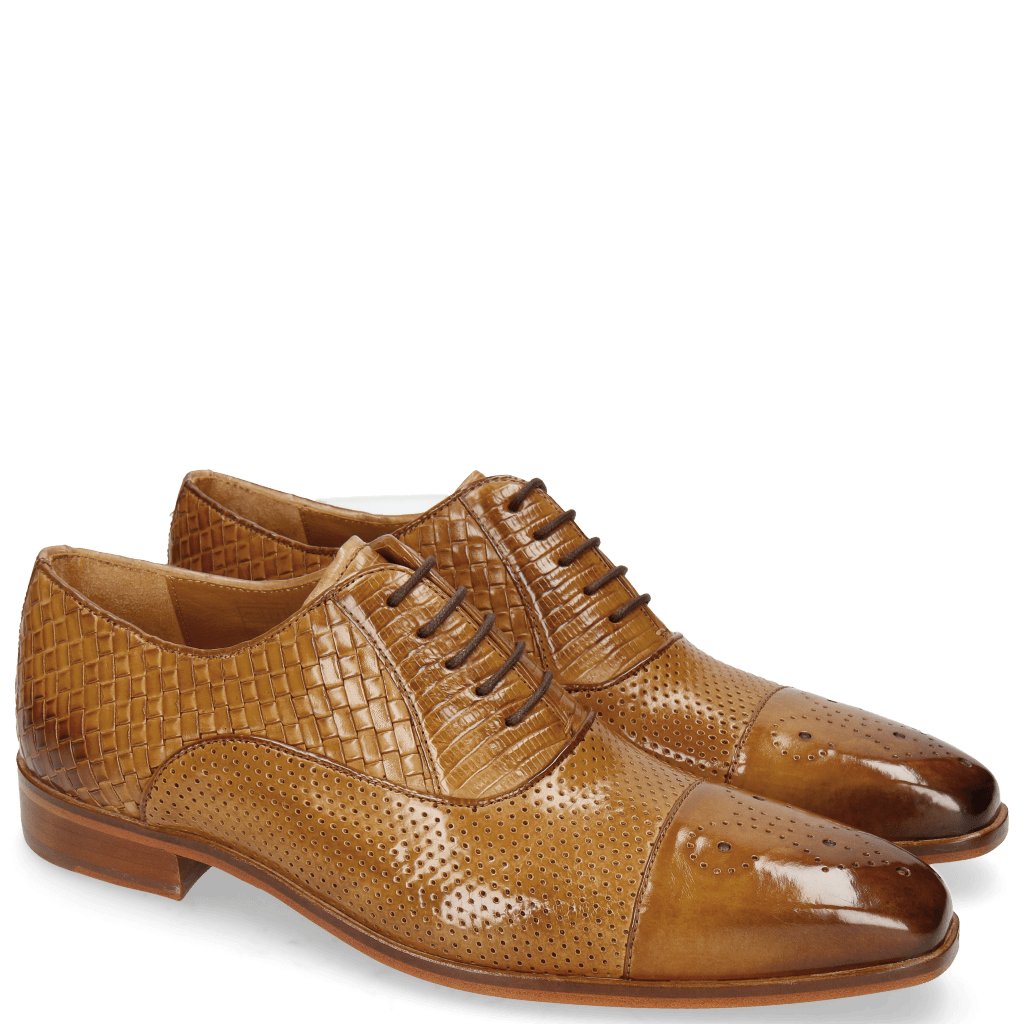 Oxford shoes Lance 55 Sand Perfo Guana Woven