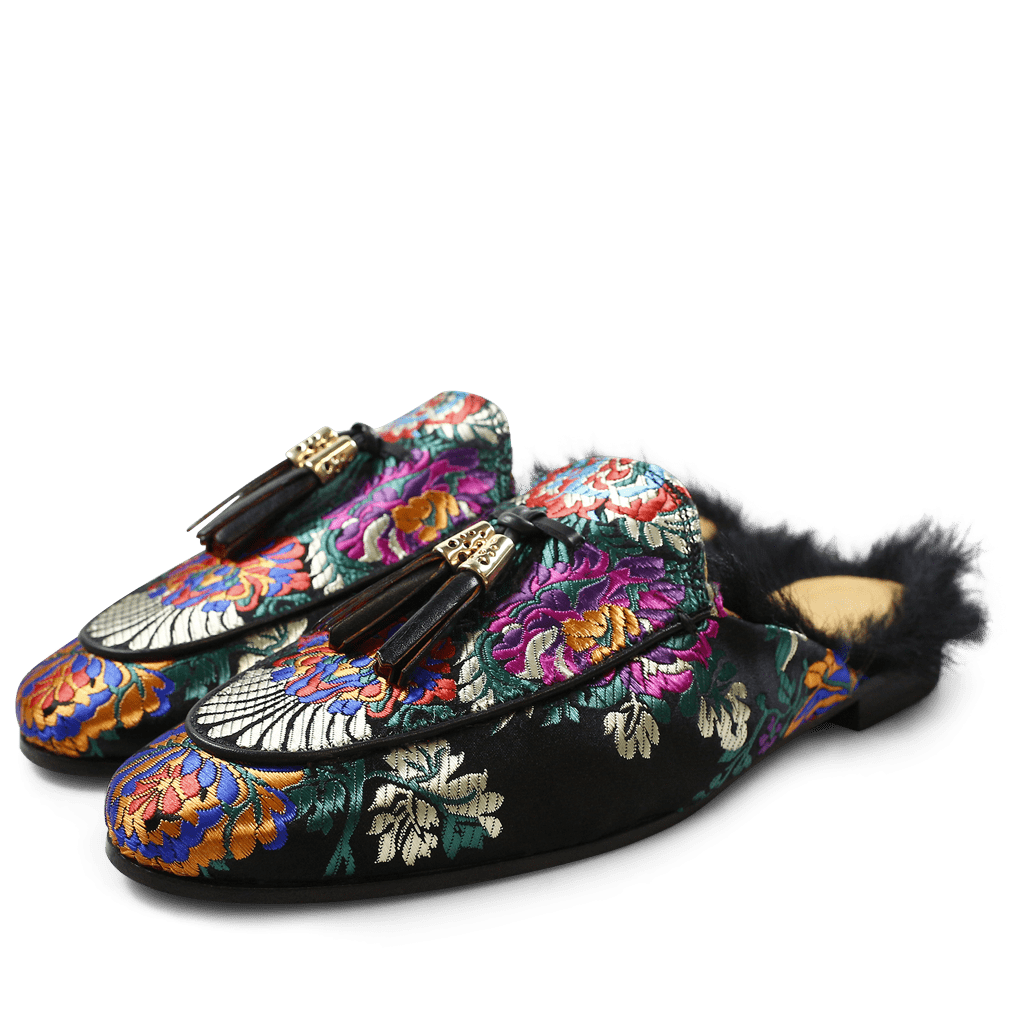 Mules Scarlett 2 Black Fur Lining Black