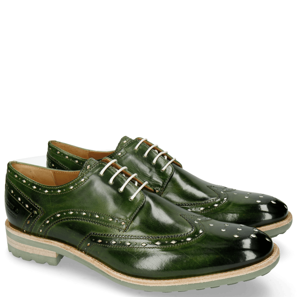 Derby shoes Eddy 5 Ultra Green White Punch