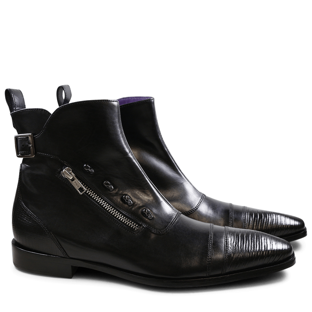 Elvis 25 Guana Black Crust Black Ls Melvin Hamilton