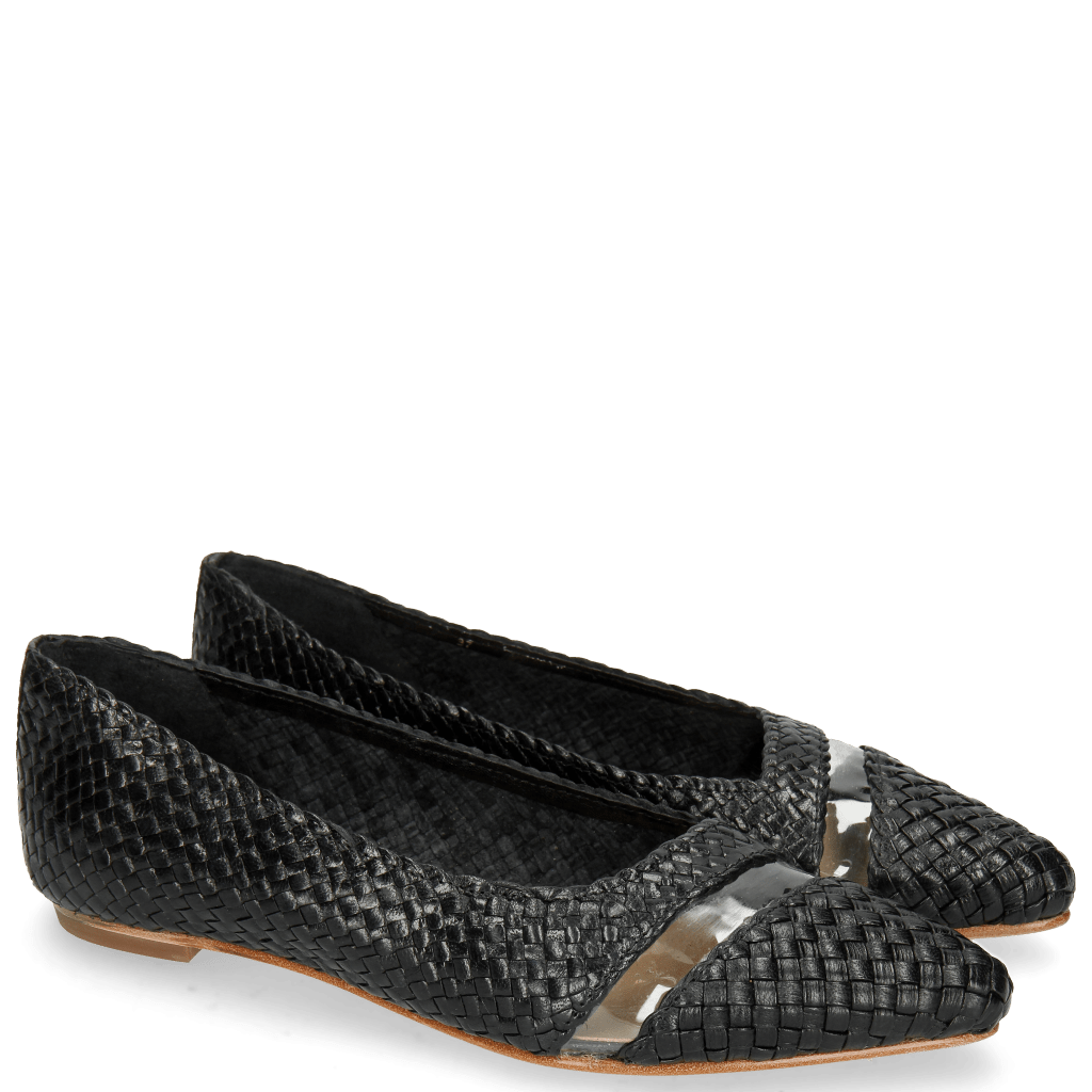 Ballet Pumps Alexa 19 Mignon Black Trans Natural Woven