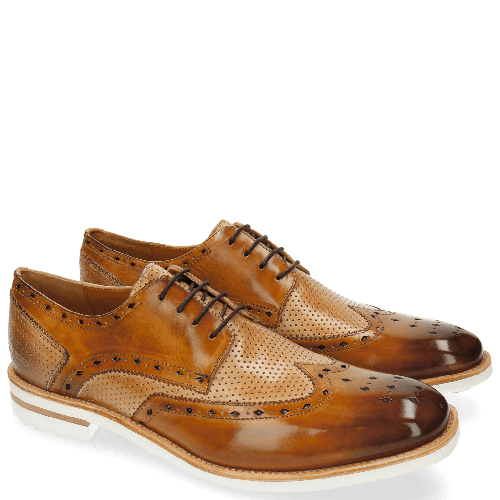 Derby shoes Eddy 5 Perfo Sand Nude Aspen White