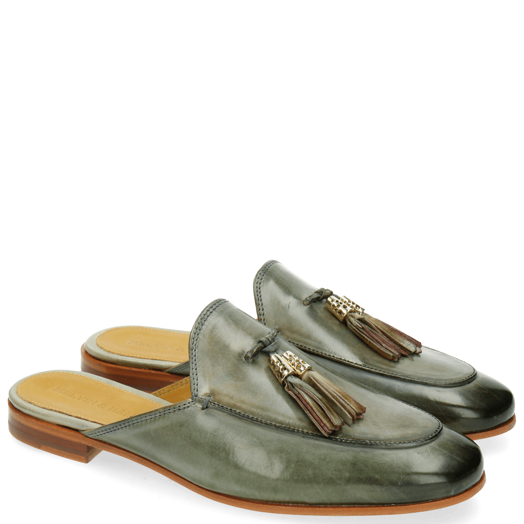 Mules Scarlett 2 Clear Water Tassel Clear Water Lilac