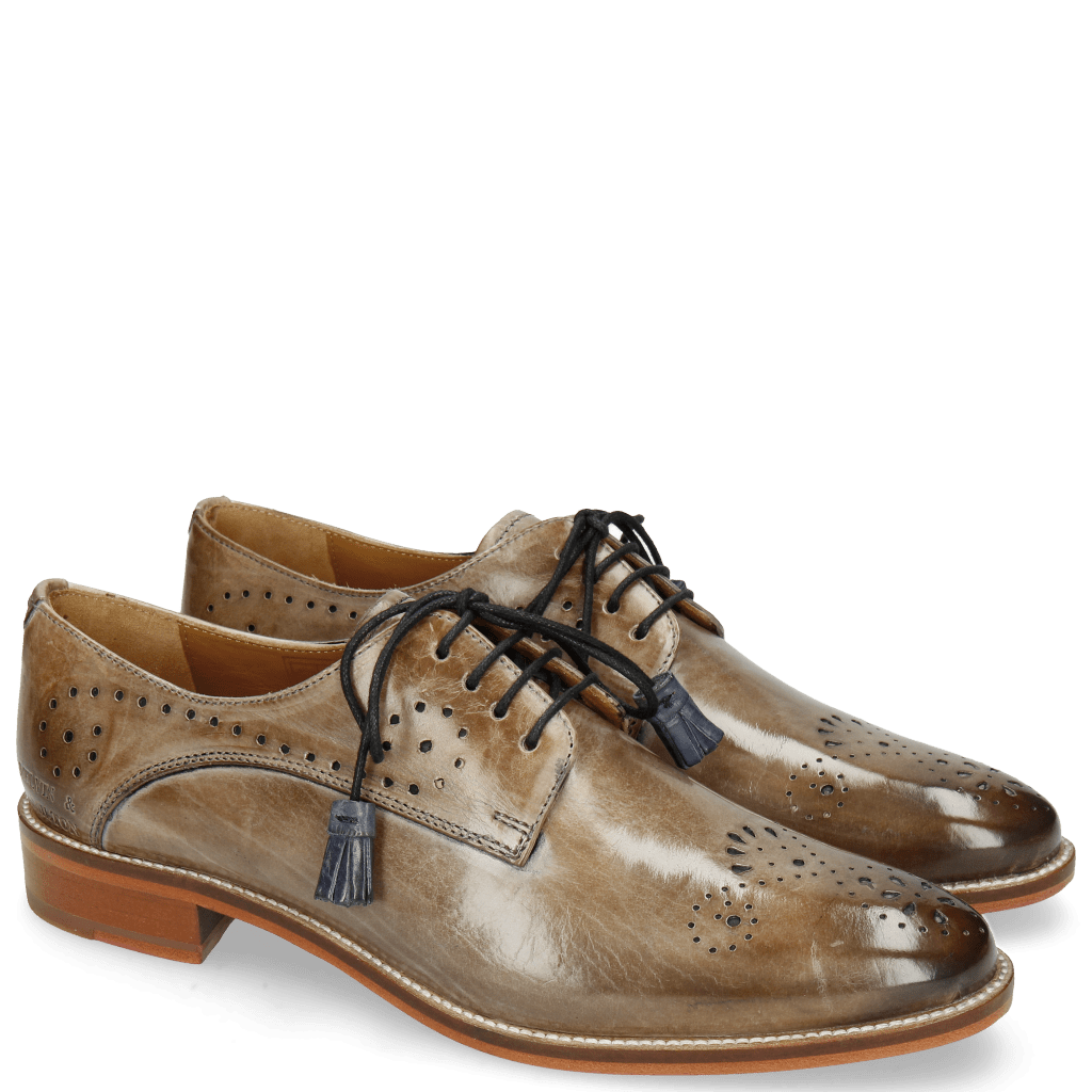 Derby shoes Betty 2 Oxygen Tassel Moroccan Blue