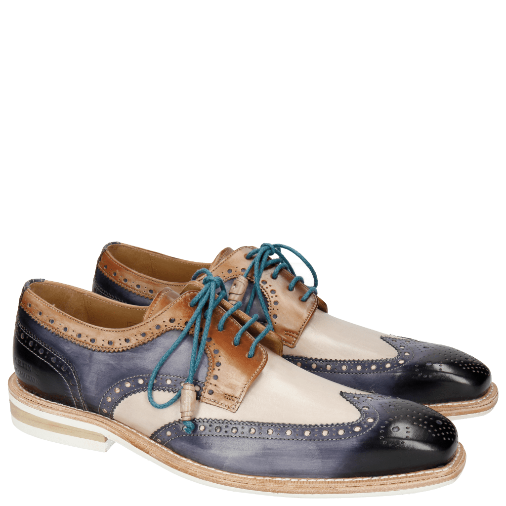 Derby shoes Marvin 1 Marine Blusher Corda