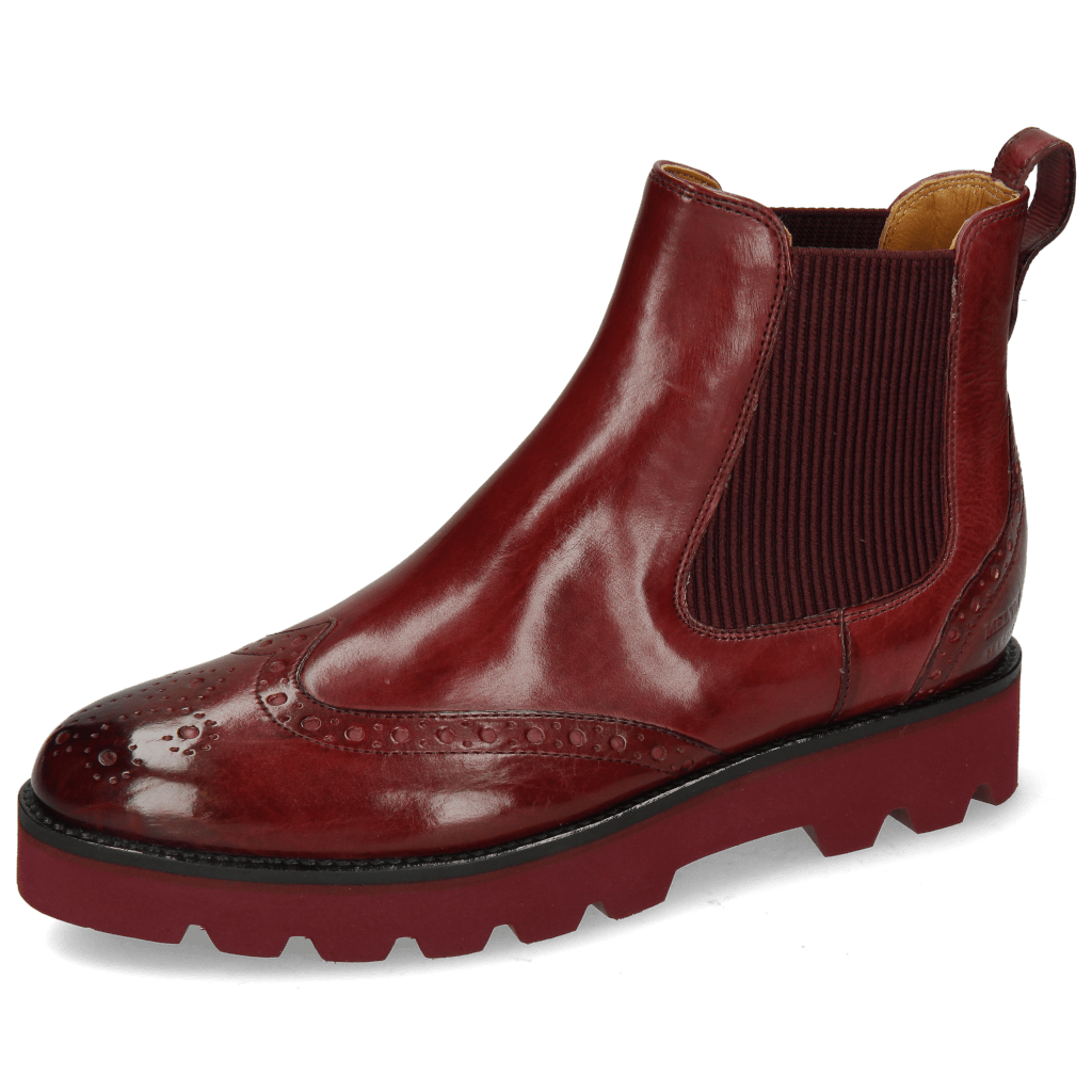 Ankle boots Selina 29 Vegas Burgundy Elastic Ribbed