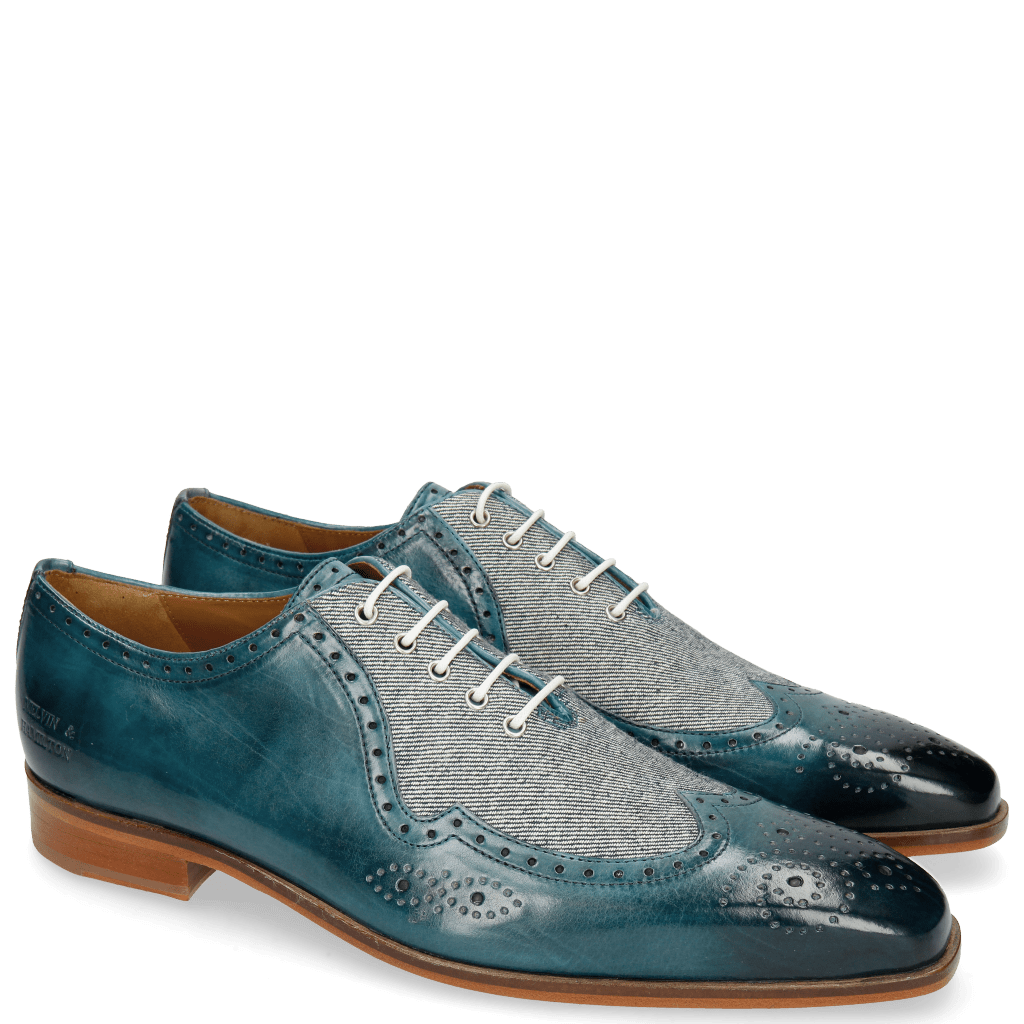Oxford shoes Lance 37 Mid Blue Denim