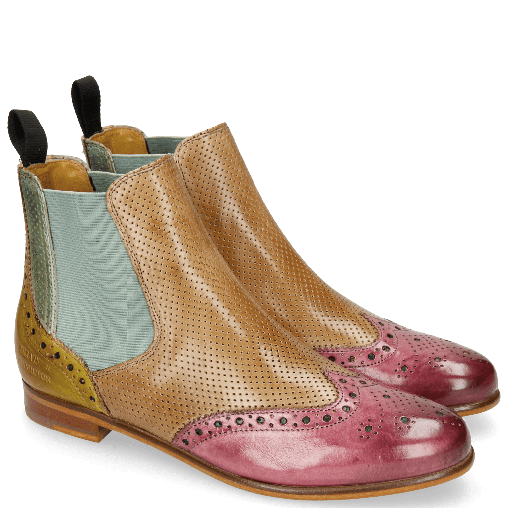 Ankle boots Selina 6 Lilac Perfo Make Up Clear Water Sol
