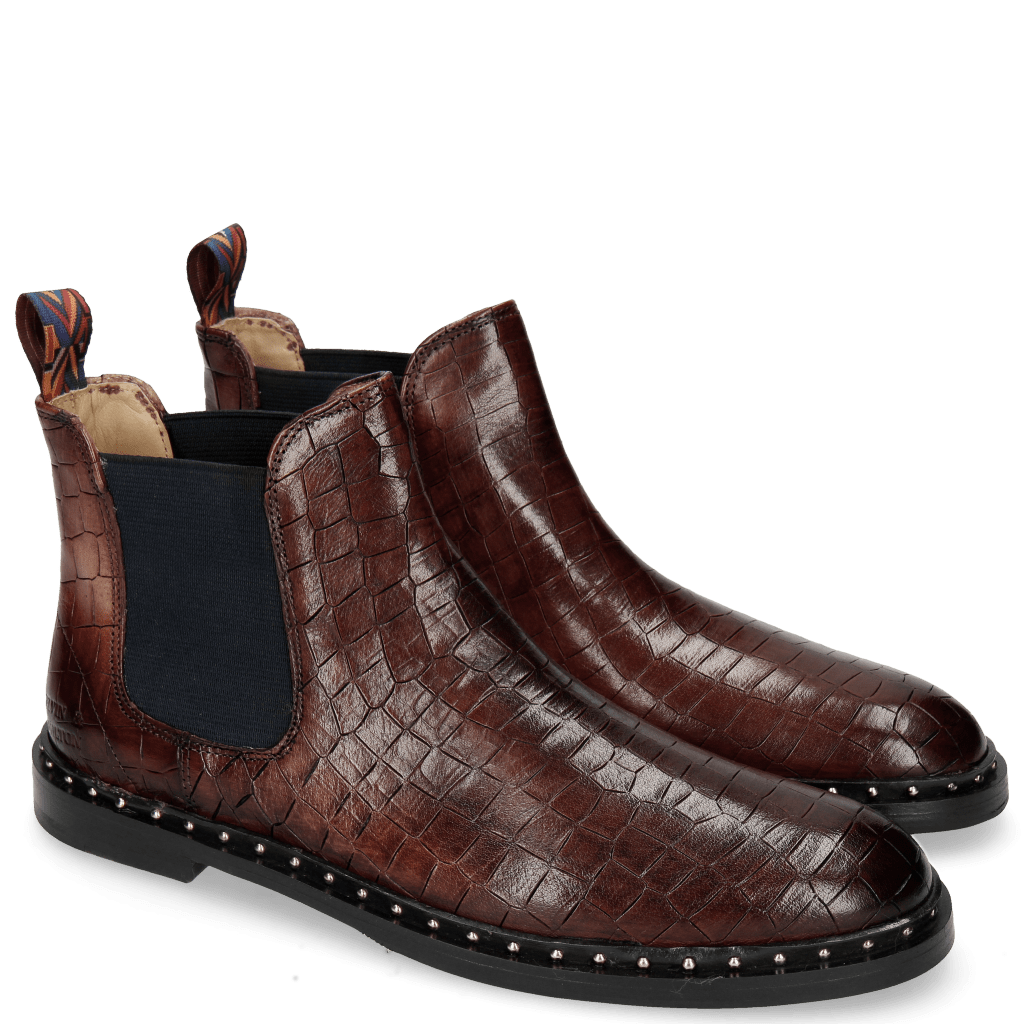 Ankle boots Susan 10 Crock Plum Loop Peru Rivets