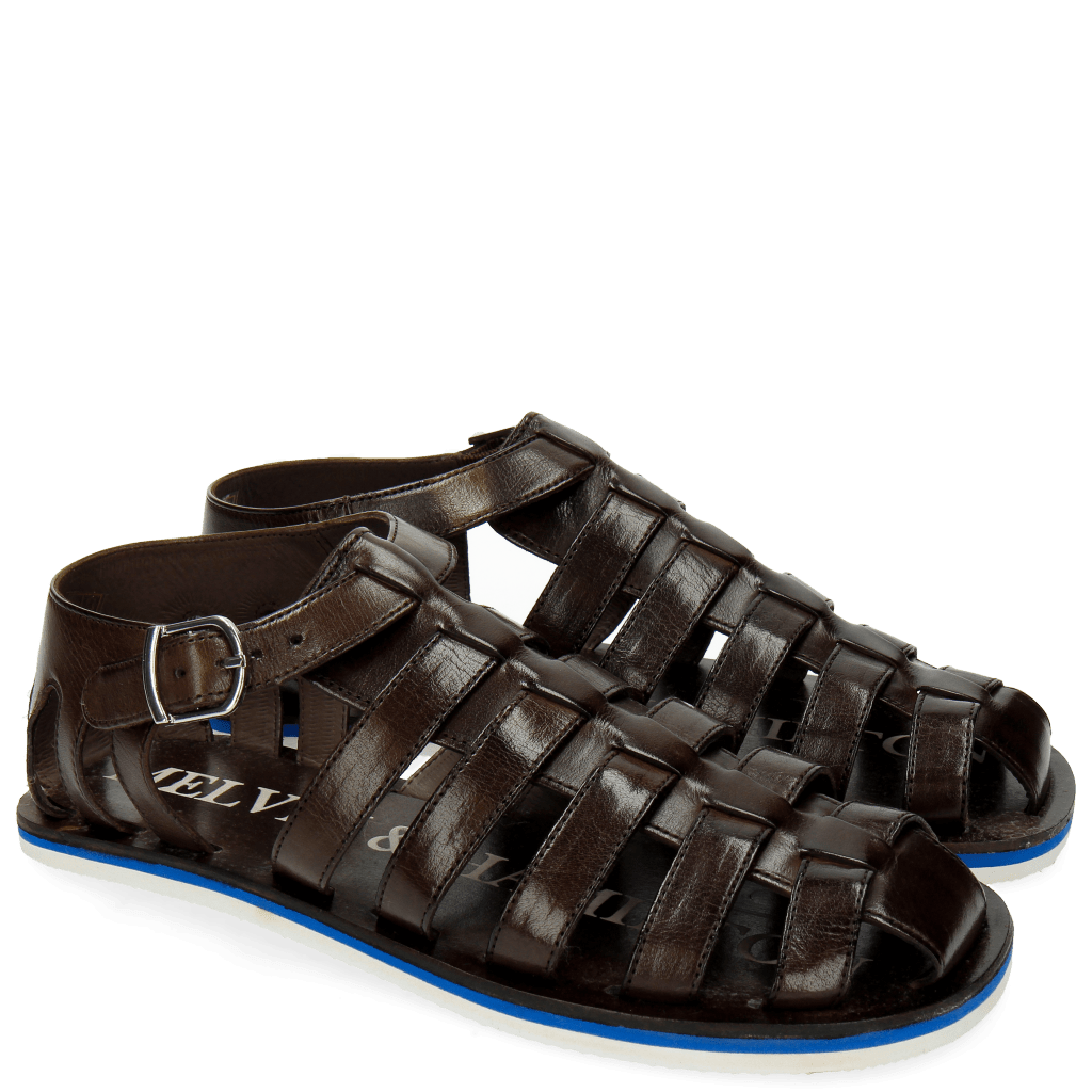 dark brown sandals