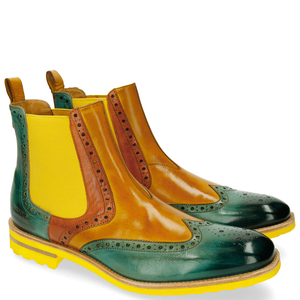 yellow chelsea boots mens