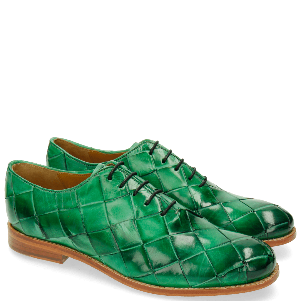 Oxford shoes Amelie 56 Big Woven Electric Green