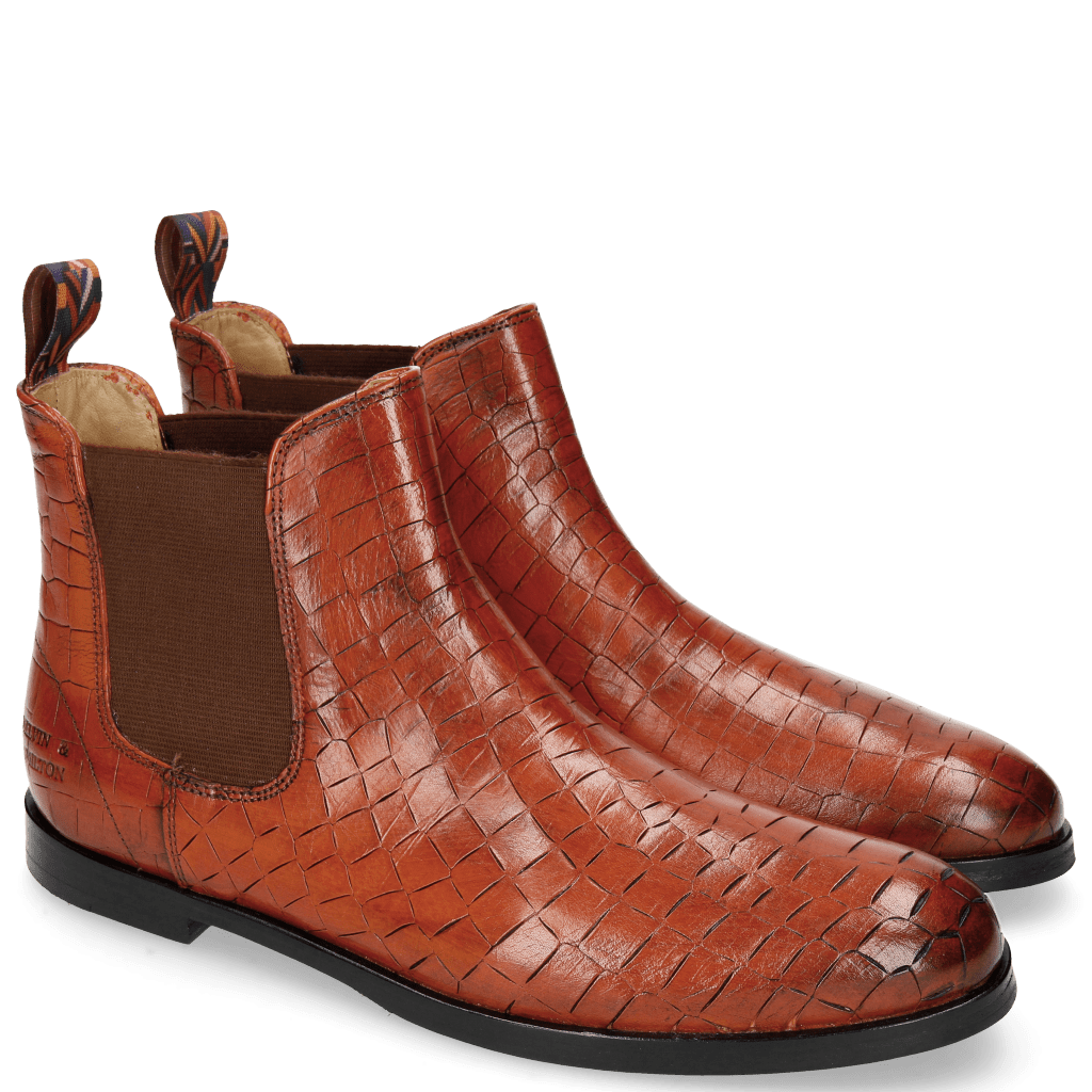 Ankle boots Susan 10 Crock Winter Orange Loop Peru