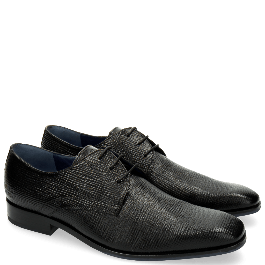 Derby shoes Rico 1 Venice Haina Print 316 Black