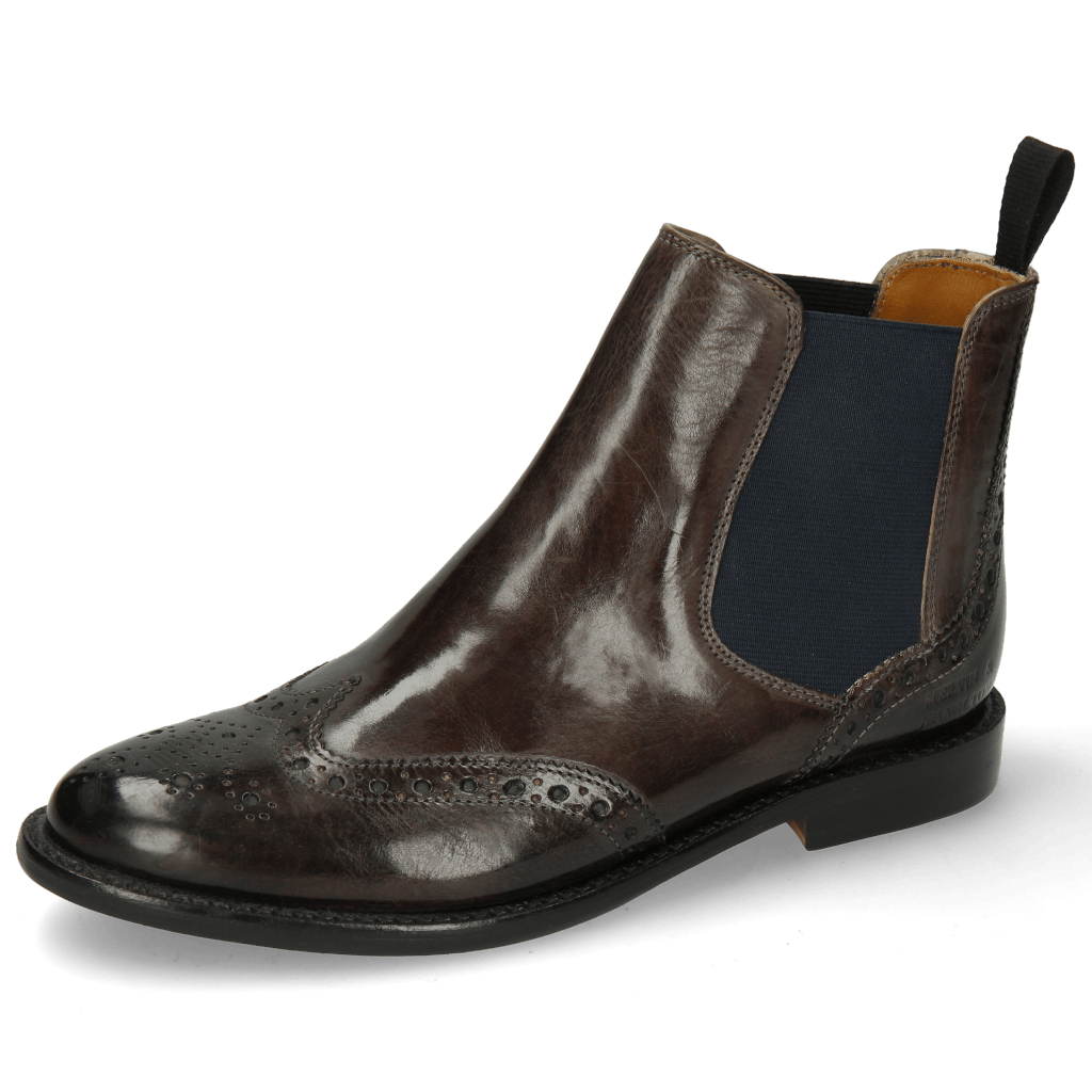 Ankle boots Selina 6 Deep Steel Elastic Navy Flex
